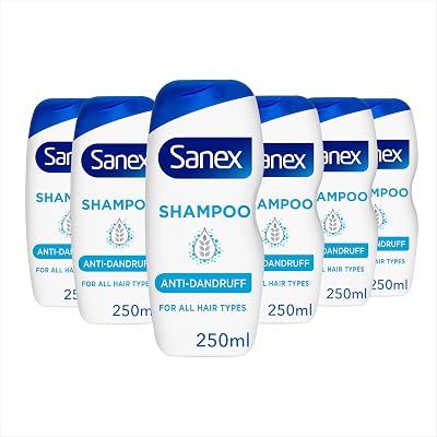 Sanex Nourishing & Gentle Anti-Dandruff Shampoo 250 ml Pack of 6