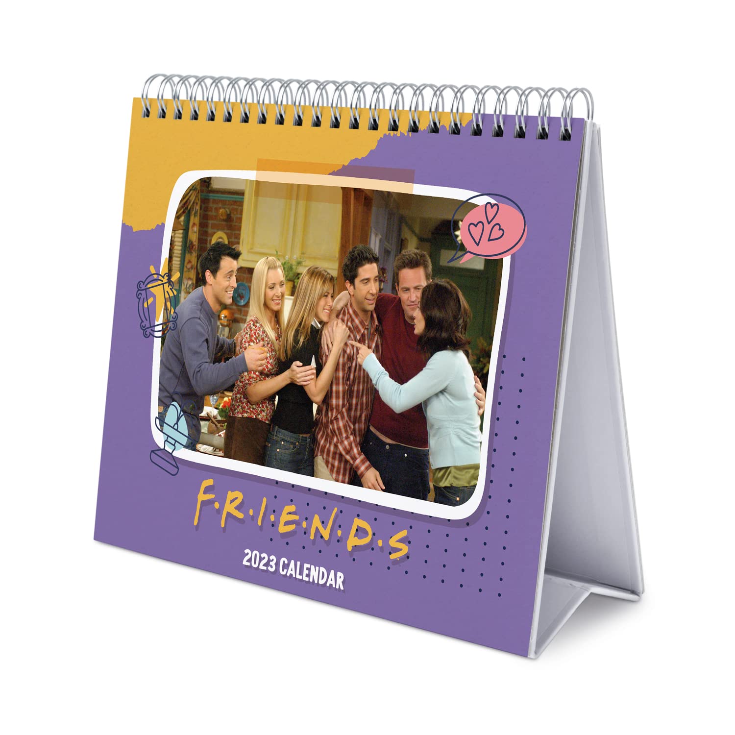 Grupo Erik F·R·I·E·N·D·S Friends Calendar 2023 - Desktop Calendar - Friends Desk Calendar - 12 Month Planner - Friends Gifts, 7 x 8 inches / 18 x 20 cm