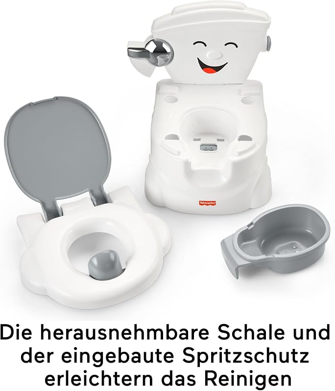 Meine erste Toilette, Töpfchen für Babys, deutsche Version, interaktives Toiletten Training, mit Musik und Geräuschen, Baby Topf, ab 1 Jahr HJC38