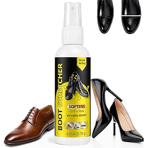 Shoe Stretch Spray, Professional Shoe Stretcher Spray, Boot Stretcher Spray to Relieve Shoe Tightness and Leather Stiffness,