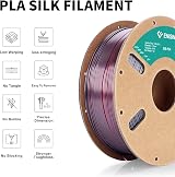 Enisina Silk PLA Filament 1.75mm Black&Red Shiny Clog-Free 1kg +/-0.03mm view 3