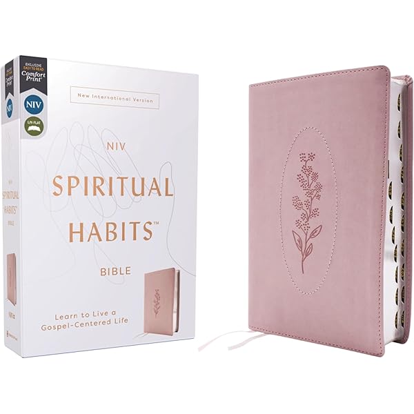 NIV, Spiritual Habits Bible, Leathersoft, Pink, Red Letter