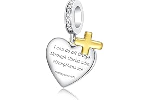 Alstade Birthday Fashion Love Heart Dangle Charm 925 Sterling Silver Charms fits Bracelets and Necklace Pendant Bead Charms Jewelry Present for Women Family Friends