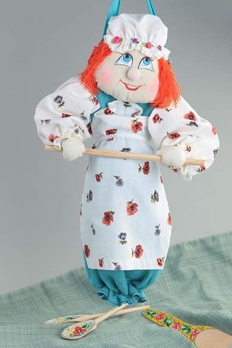 muñeca guarda bolsas amazon