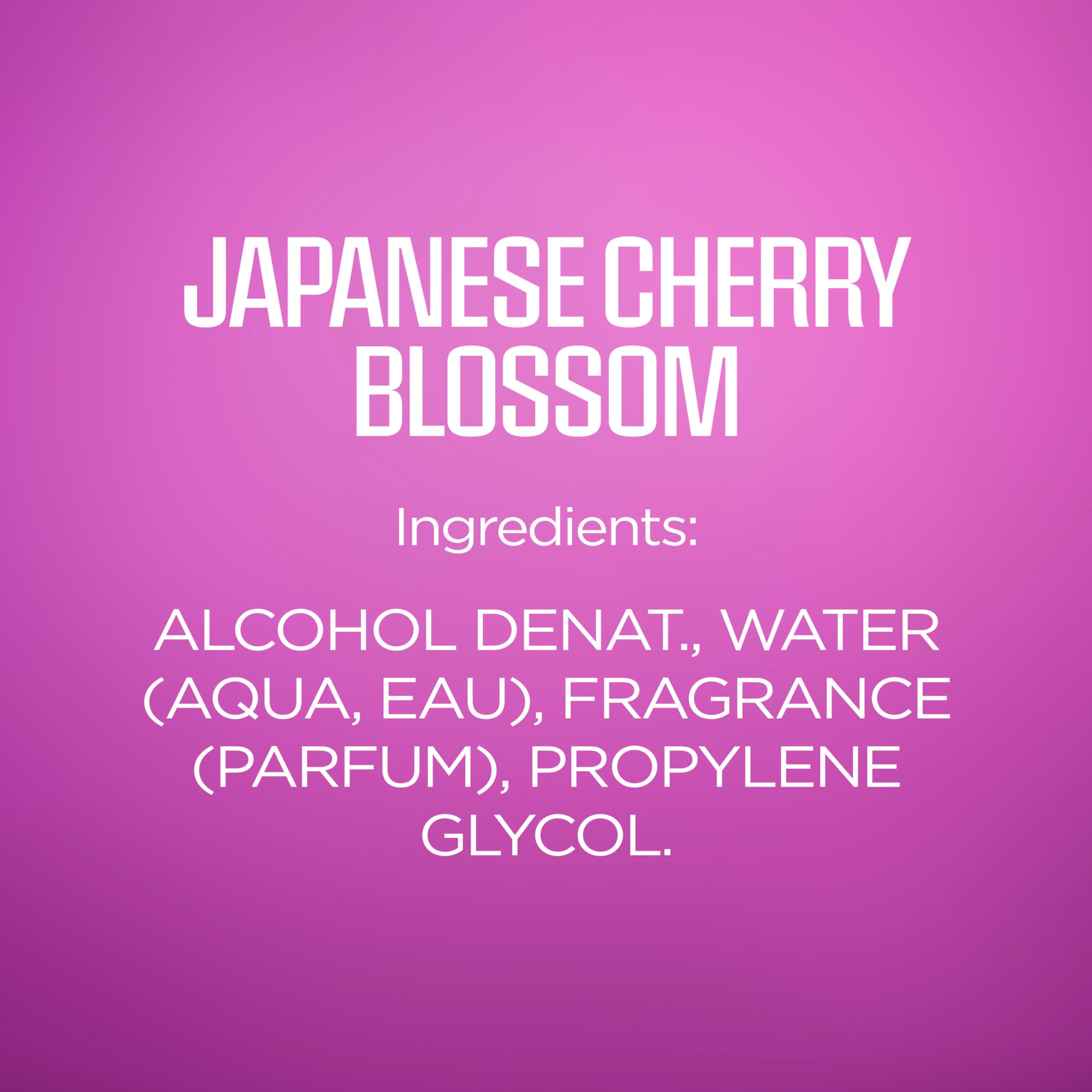 Body Fantasies Signature Fragrance Body Spray, Japanese Cherry Blossom, 8 fl oz (Pack of 2)