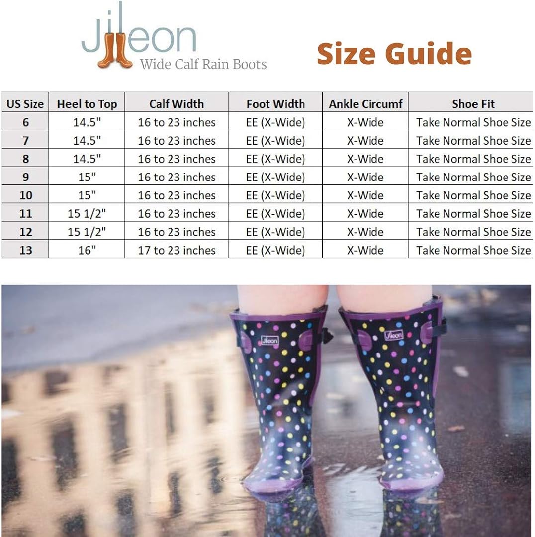 wide width rain boots size 10