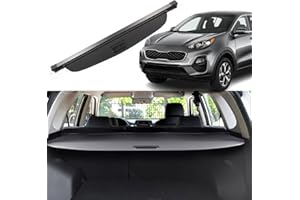 Liizoo Cargo Cover for Kia Sportage 2017-2022 Trunk Cover Rear Trunk Security Cover Shielding Shade Car Accessory, Black