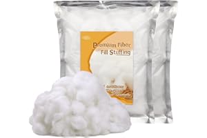 Tikjiua Pillow Fiberfill Stuffing,8.8OZ Polyester Fiber Fill Stuffing, Polyester Cushion Fiber Fill, High Resilience Fill Fiber for Stuffed Animals, Cotton Stuffing, Fiberfill DIY Craft