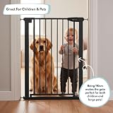 Venture Q-Fix 110cm Extra Tall Baby Gate for Stairs 73-80cm Wide Black view 4