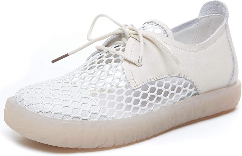 Lede サンダル レディース カジュアルシューズ ぺたんこ靴 メッシュ 本革 袴用 通気性 臭いを防ぐ ファッションサンダル Amazon