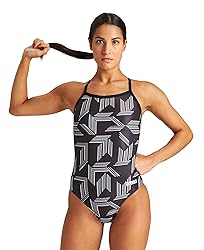 ARENA Puzzled Light Drop Back Women's One Piece