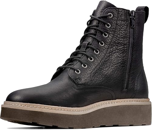 clarks trace pine boots black