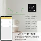 KETOTEK Smart WiFi Thermostat for Water Underfloor Heating 3A Tuya Alexa view 4