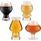 Hollen Walker Premium Beer Glasses Set of 4, Craft IPA Beer Glass, Beer Gifts for Men, Pilsner, Modern Beer Glasses, Beer Gift, Stout, Pint Glass