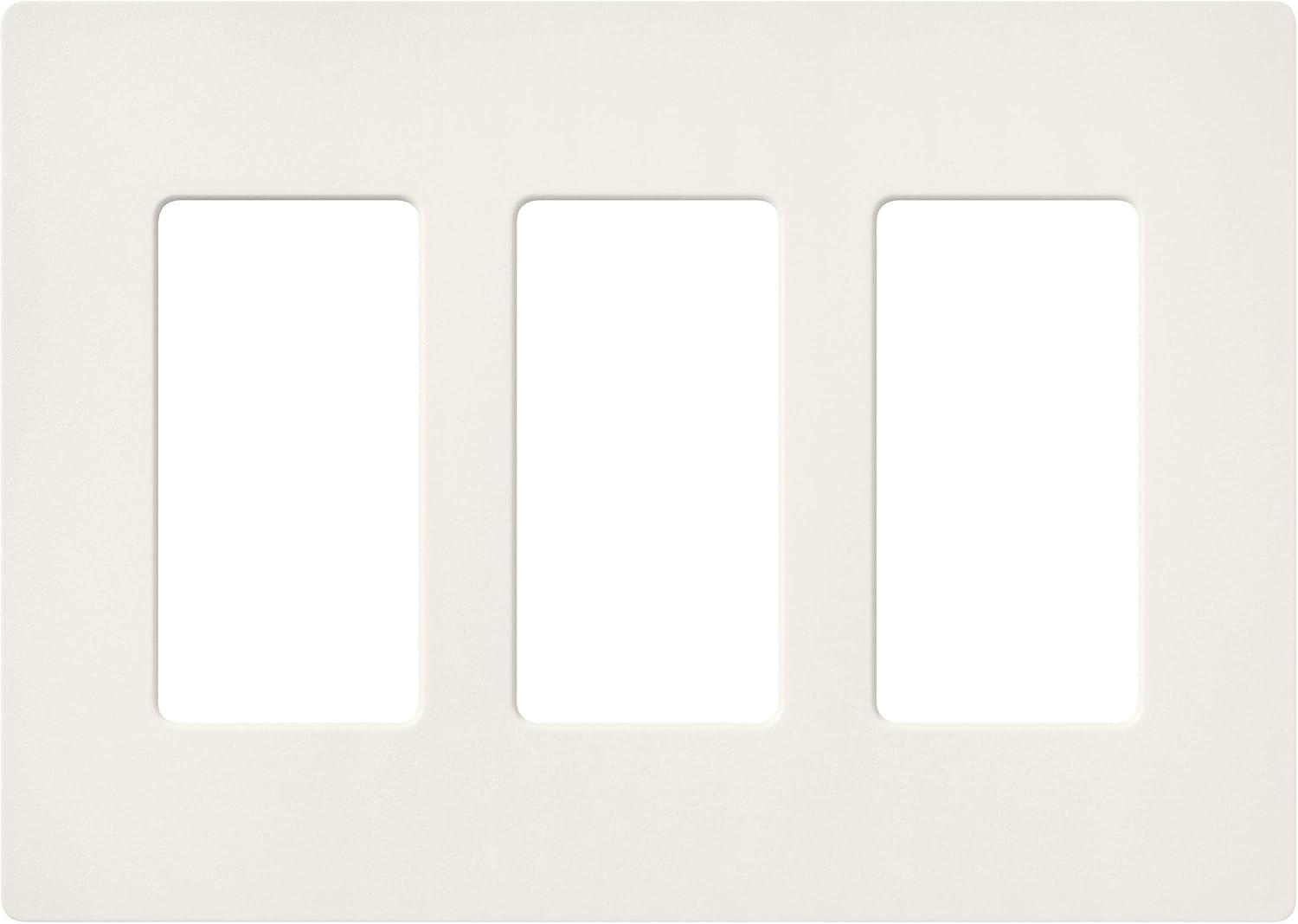 Lutron Claro 3 Gang Decorator Wallplate, CW-3-WH, White - Witch Plates - 