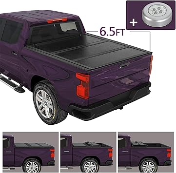 Amazon Com Jdmspeed New Hard Tri Fold Tonneau Cover Replacement For Ford F250 Super Duty 1999 2018 6 5ft Bed Automotive