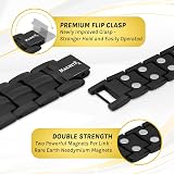 MagnetRX Ultra Strength Magnetic Bracelet Black 48 Neodymium Magnets 316L view 5