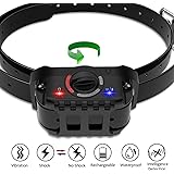 PetFere Dog Bark Collar, Barking Collar, No Bark Collars IP67 Waterproof Rechargeable Bark Collar with Vibration and Shock Mode for Small/Medium/Large Dogs
