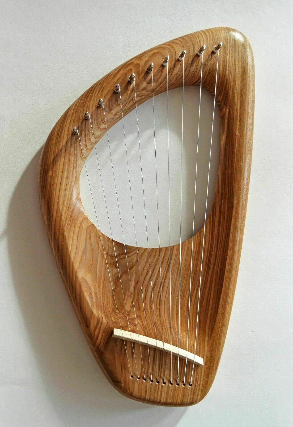 Pentatonic Lyre Harp 7 String Musical Instrument, Ash Wood