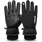 Winter Gloves – Men & Women Waterproof, Windproof, Touchscreen, Anti-Slip, Thermal Winter Gloves for Outdoor Cold Weather