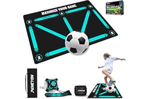 PENEYON Football Footstep Training Mat for All Levels: Agility Training Mat, Non-Slip Silent Equipment for All Ages to Improve Speed, Strength and Coordination