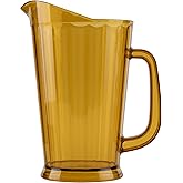 G.E.T. P-1064-1-A-EC BPA-Free Break-Resistant Plastic Serving Pitcher, 60 Ounce, Amber