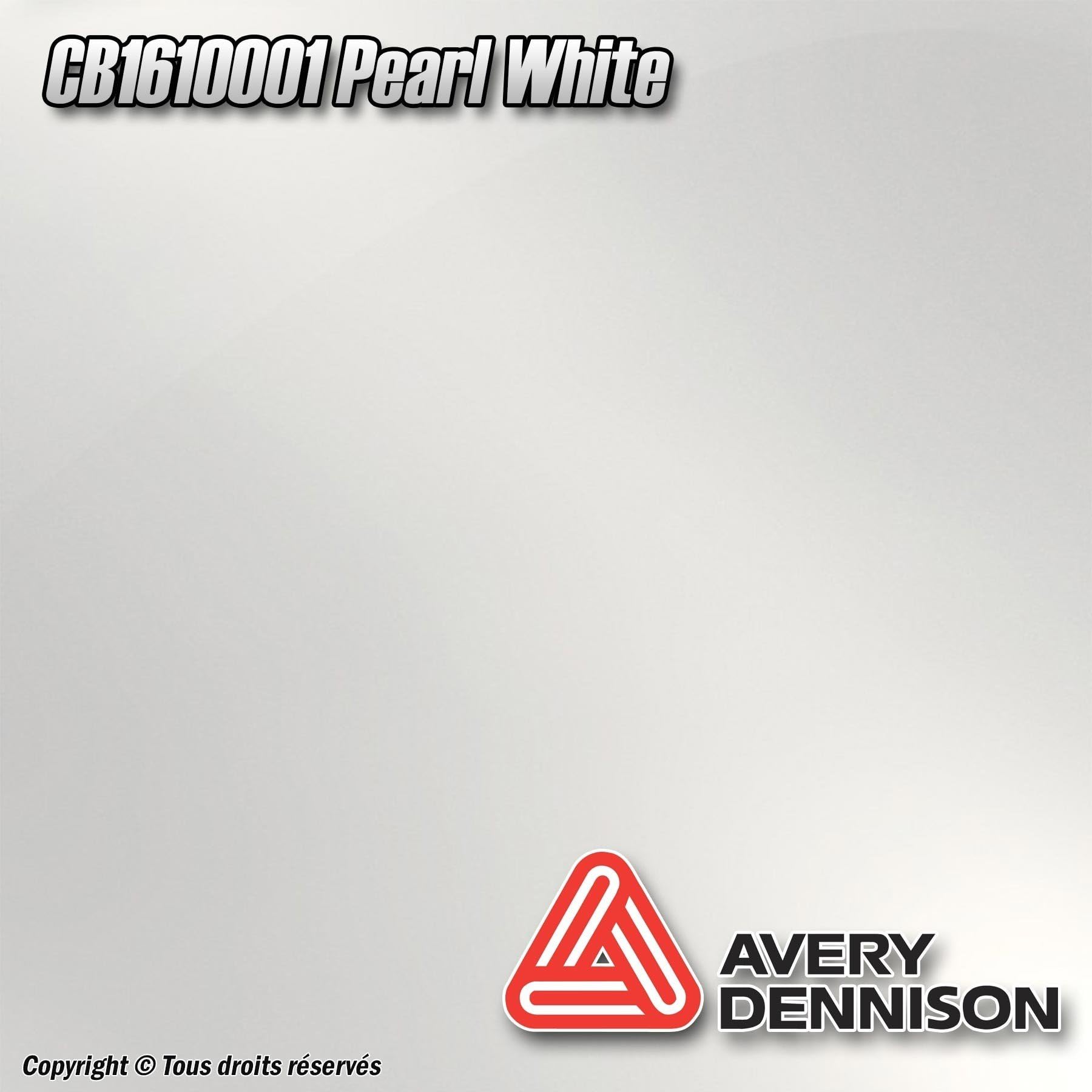 Avery Dennison Wide Covering Film – Supreme Wrapping Film Pearlescent – Avery – Avery SWF cb1610001 – Pearl White Pearl, Size 152 x 20 cm