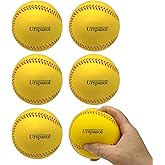 Practice Foam Softballs 12 Inch Oversized Soft Baseballs with Mesh Bag | Soft Softballs indoor Outdoor for Kid Teenager Players Training Sporting Batting Safely Hitting,Pitching
