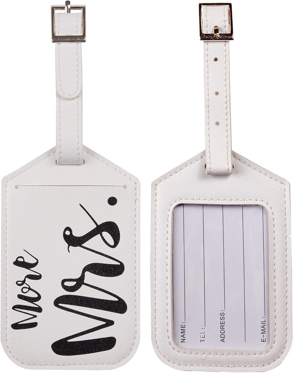 3 Pack Mr & Mrs Honeymoon Travel Luggage Tags: Office Products