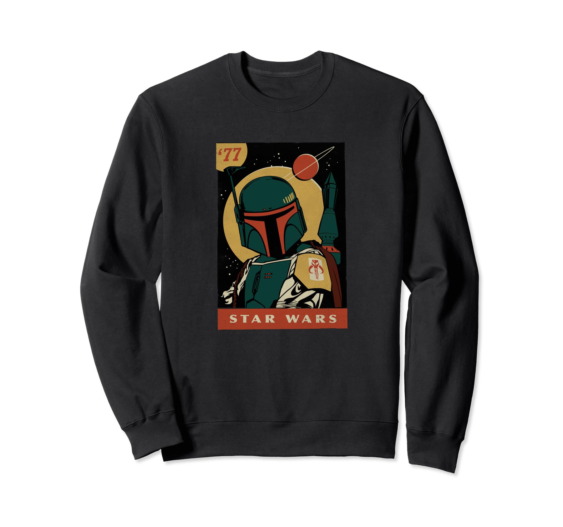 Star Wars Boba Fett Vintage Trading Card '77 Sweatshirt