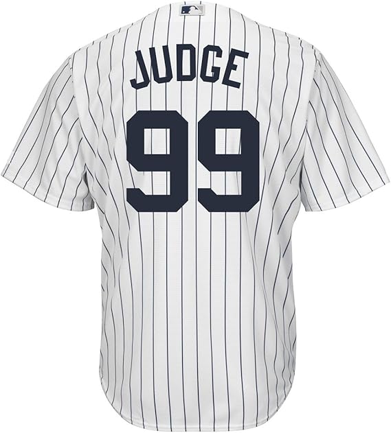 Amazon.com : Outerstuff Aaron Judge New York Yankees #99 Youth Cool Base Home Jersey : Clothing