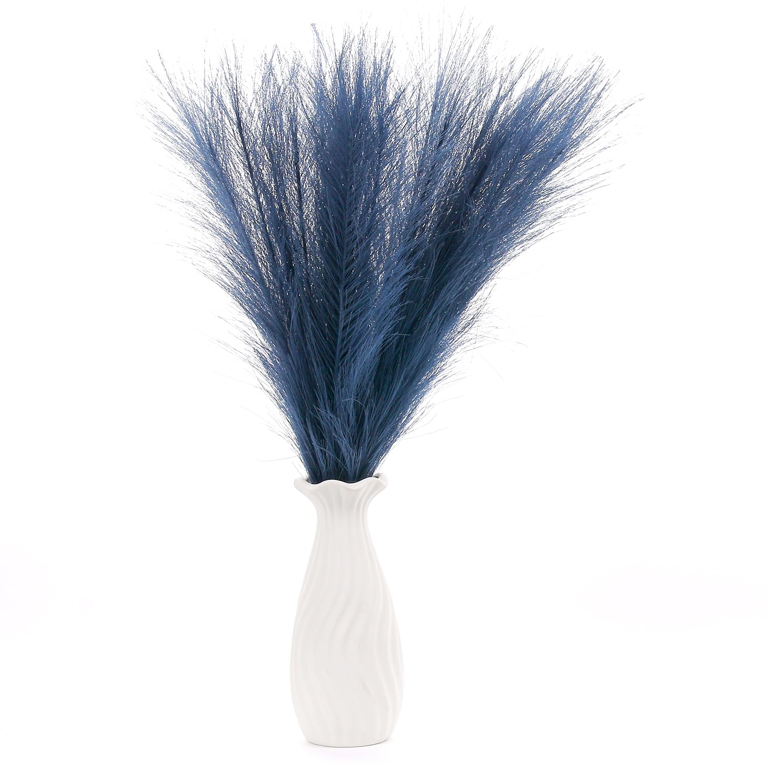 Photo 1 of YTKavq Pampas Grass?16.5" Faux Pampas Grass Short Decor?Simulated Reed Grass and Vase Filler for Home Decoration(Navy Blue?20PCS)