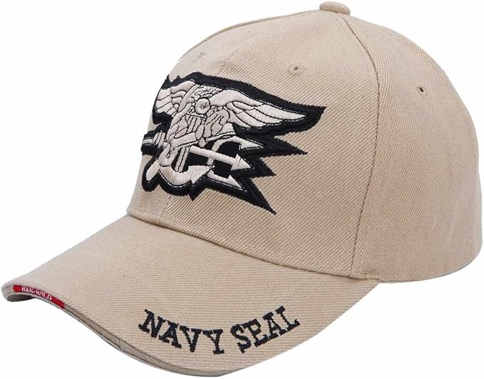 Amazon Co Jp ミリタリーキャップ Navy Seals ロゴ 米軍 海軍特殊部隊 ベースボールキャップ カーキ ホビー