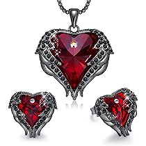 ☆Angle    Heart☆ CDE Halloween Jewelry Gift Women Jewelry Set Vampire
