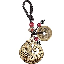 Yisinar Good Lucky Charms,Fish Chinese Keychain