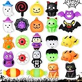 AuroTops 24 PCS Halloween Squishy Toys for Kids Halloween Party Favors Classies Character Squeeze Toys for Trick or Treat Gifts Bulk,Goodie Bags Stuffers for Kids Treat Bags Gifts Classroom Rewards