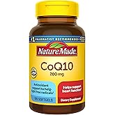 Nature Made CoQ10 200mg Softgels, Dietary Supplement for Heart Health Support, 105 Softgels, 105 Day Supply