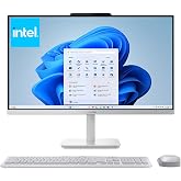 Lenovo 24" FHD All-in-One Desktop Computer for Home &amp; Office, Intel Processor, 8GB RAM, 128GB PCIe SSD, WiFi 6, Bluetooth 5.2, HDMI, Business AIO, Vent-Hear, Wireless Keyboard &amp; Mouse, Windows 11