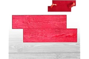 SGHE Realistic Wood floor Concrete Stamps Concrete Texture Mat Wood Texture Concrete Molds Mat Wood Grain Concrete Seamless Wood Plank Concrete Stamps Mat Outdoor Landscaping Stone Forms