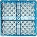 Carlisle FoodService Products Opticlean Flatware Rack Dishwashing Tray for Kitchens and Restaurants, Plastic, 18.25 Inches, Blue