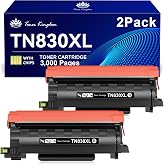 Toner Kingdom Compatible TN830XL TN830 Toner for Brother Printer (2 Black) | Replacement for Brother TN830XL TN830/XL/V/R DCP-L2640DW HL-L2460DW HL-L2405W HL-L2480DW MFC-L2820DW MFC-L2760DW MFC-L2900DW