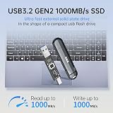 SSK 1TB External SSD USB 3.2 Gen 2 Dual USB-C USB-A Portable Drive view 2