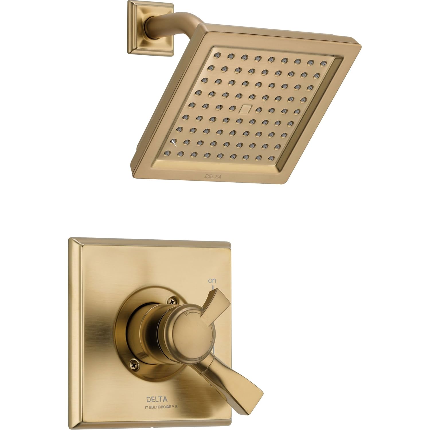 Delta Dryden Champagne Bronze Temp Volume Control Shower Faucet