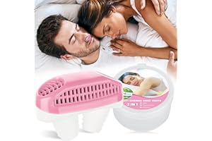 SAKIOO Anti Snoring Devices, Soft and Comfortable Material, Easy to Use&Clean for Women Men (Pink)