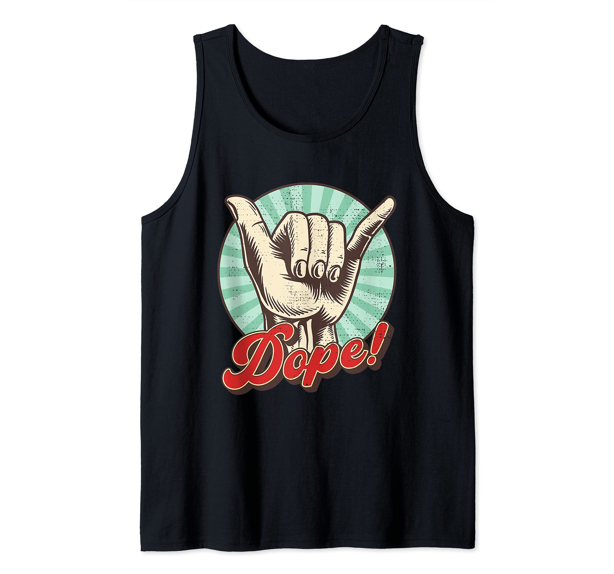 Dope Sign Language Stoked Hearing Disability Deaf Tank Top
