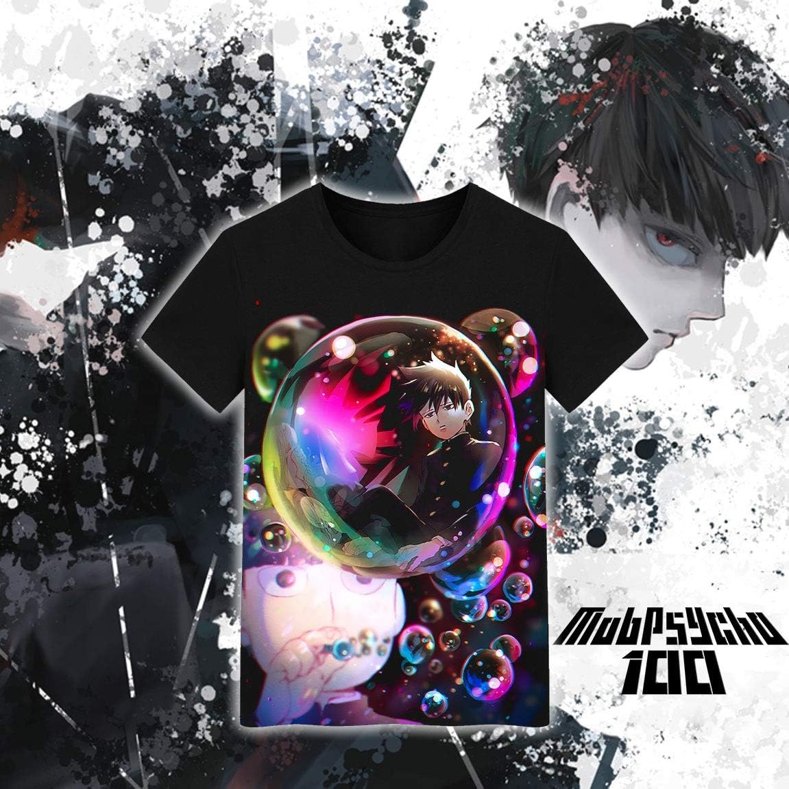 Amazon Km43 モブサイコ100 影山律 モブ Tシャツ 夏 コスプレ リムル 同人 グッズ 衣装 服 コスプレ 仮装 通販