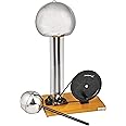 EISCO Hand Crank Van de Graaff Generator, up to 100kV - Static Electricity Generator, Hand Generator - 7.5" Dome, 4" Discharge Sphere, 22" Tall