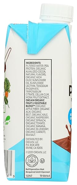 ORGAIN CREAMY CHOCOLATE PLANT BASED PROTEIN SHAKE, 11 FZ