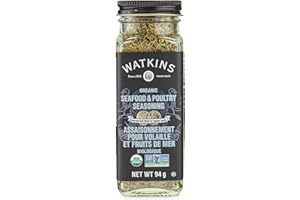 Watkins Gourmet Organic Spice Jar, Seafood & Poultry Seasoning, Non-GMO, Kosher, 94 g
