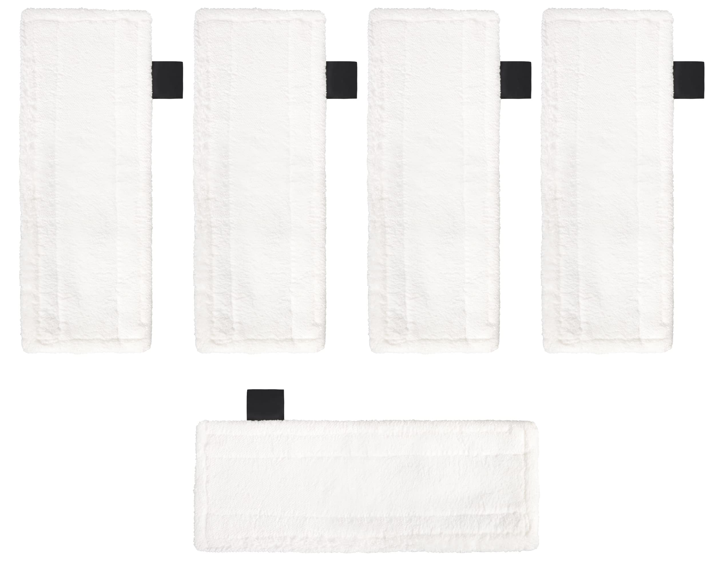Beaface 5 Pack Microfibre Floor Cloth Pads Compatible with Karcher EasyFix SC2 SC3 SC4 SC5 Series Steam Cleaner, Steam Mop Replacement Pads Cleaner Accessories (White)